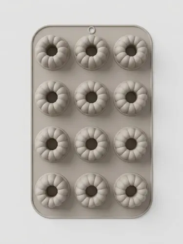 Thick silicone mold, ribbed baskets shape, Model KS75