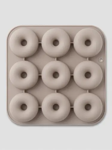 Thick silicone mold, donuts with flat hole shape, Model KS65