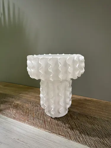 Керамическая ваза ручной работы в форме цветочной башни X-VASE-Y1XL