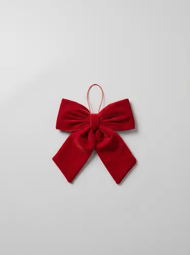 Ilmoqli bordo baxmal yangi yil banti, 20 × 25 sm
