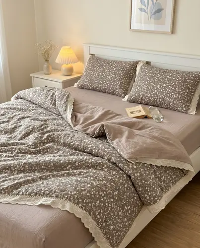 Yumshatilgan paxta effektli to'shak, bolalikdagidek his qilish, «Komfort» liniyasi, kofe bog'i, model X-BEDS9G