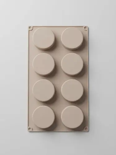 Thick silicone orange slice and segment shaped mold for chocolate and candies, Model KS91