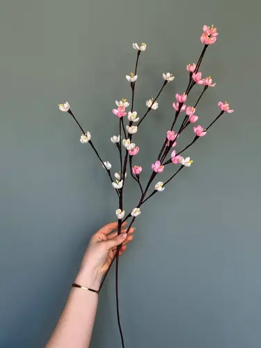 Craft Mini Forsythia Flower Branch (Two Colors)