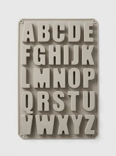 Thick silicone cake decoration mold, large 3D Latin letter shapes, Model KS77