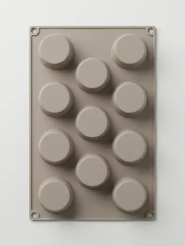 Thick silicone mold, truncated cones shape, Model KS67