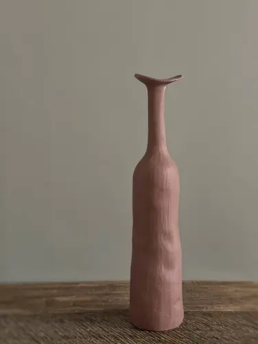 Ручная керамическая ваза в виде удлиненного кувшина, X-VASE-V10XL