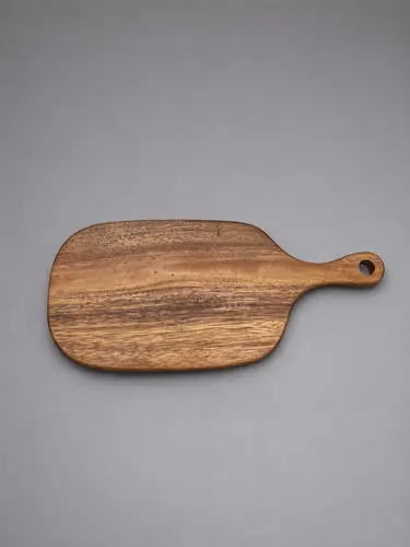 Qattiq akatsiya yog'ochidan yasalgan, tutqichli taxta, o'lchami 36sm x 66sm, model X-KU18M