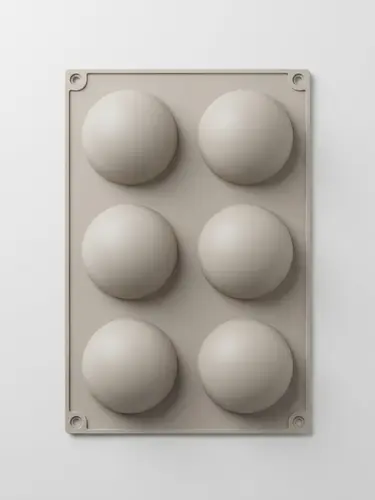 Thick silicone mold, large hemispheres shape, Model KS78
