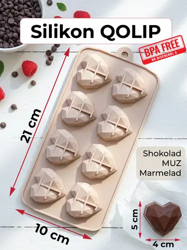X-KS34 Art yurakchali silikon qandolat va bezak qolipi