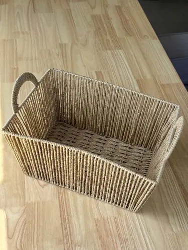 Плетеная корзина для хранения X-BS17L. Размер: 36 × 21 × 24 см