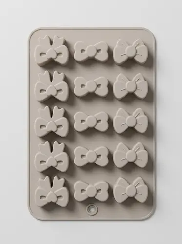 Qalin silikon tort va konfet uchun shakil (bow & butterfly), Model KS120